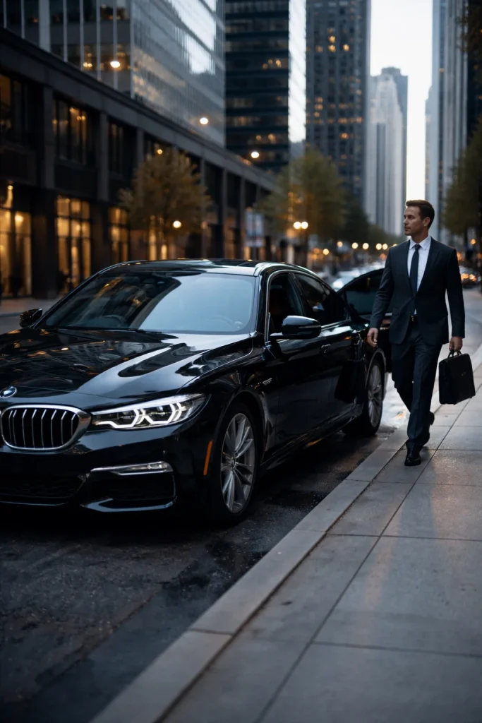 Executive black car service in downtown Seattle for business travel