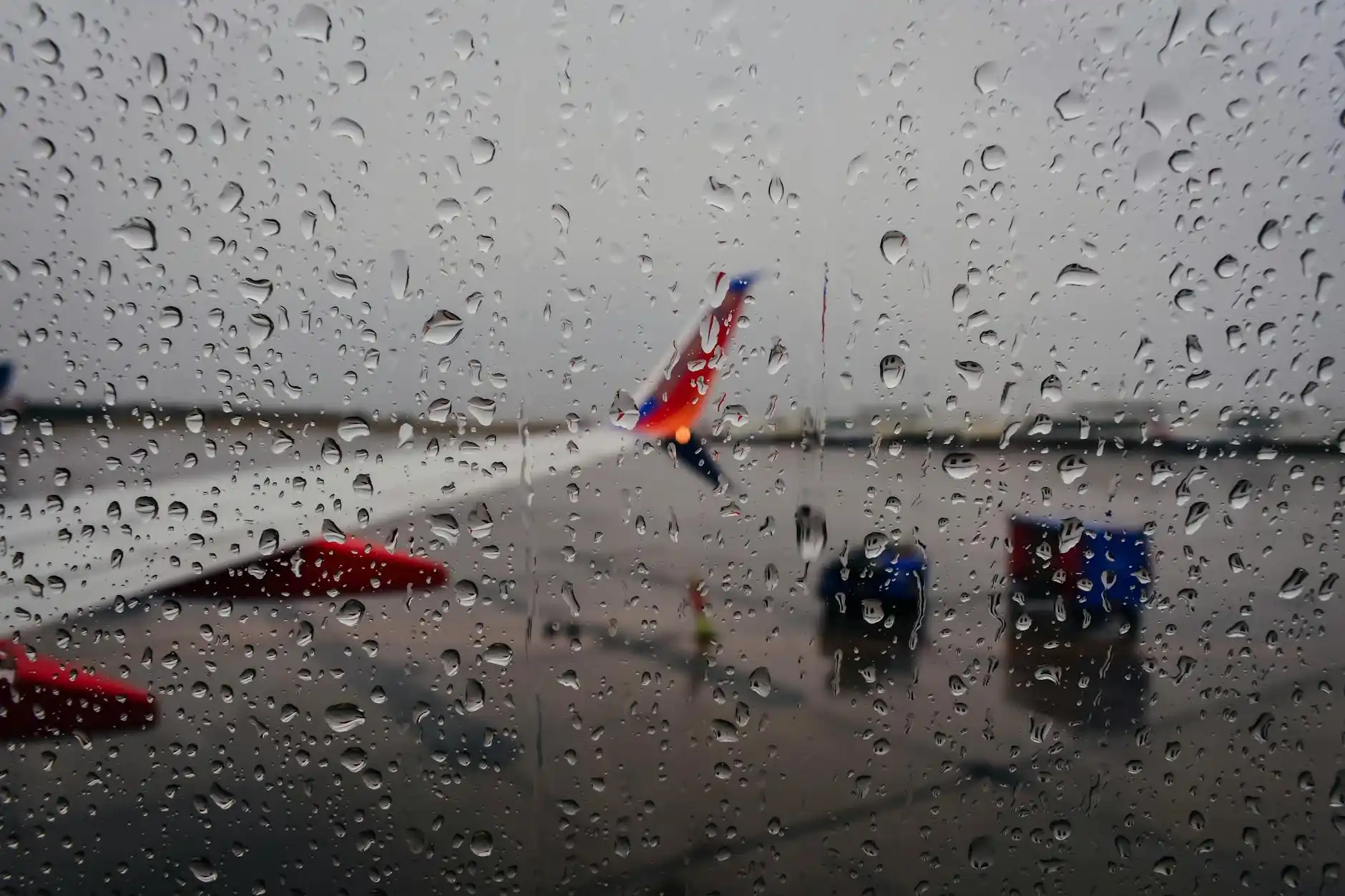 family with two children and multiple suitcases entering a spacious black SUV outside Seattle airport, wet pavement reflecting terminal lights, calm organized travel scene